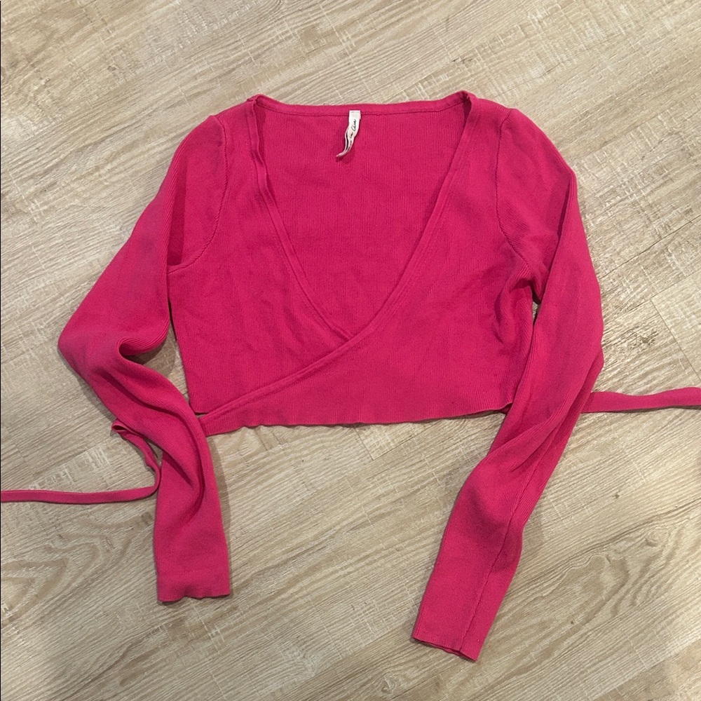 Pink Wrap Top